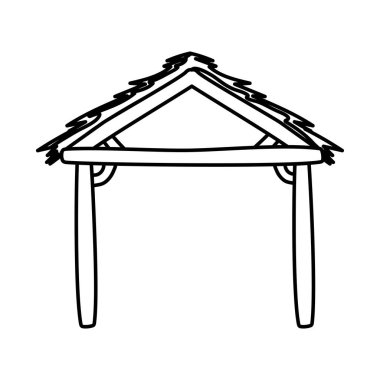 ahşap ahşap izole edilmiş ahır simgesi