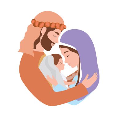 Sevimli kutsal aile menejeri karakterleri