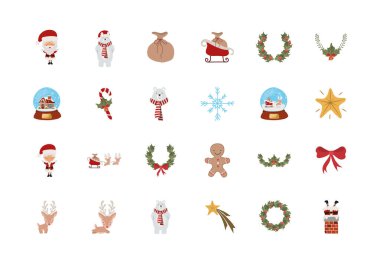 bir deste Noel simgesi