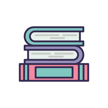 eğitim kitapları yığın simgeleri