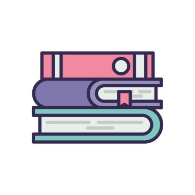 eğitim kitapları yığın simgeleri