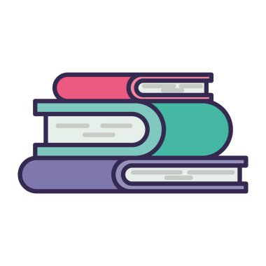 eğitim kitapları yığın simgeleri