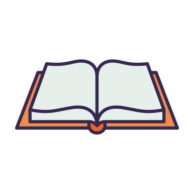 eğitim kitabı izole edilmiş simgeyi aç