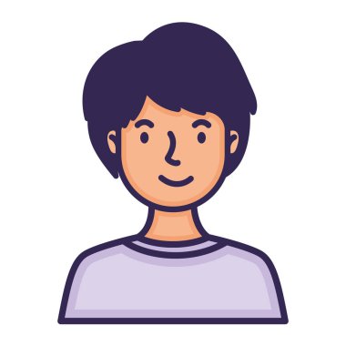 erkek yüz karakterinin tam biçimi