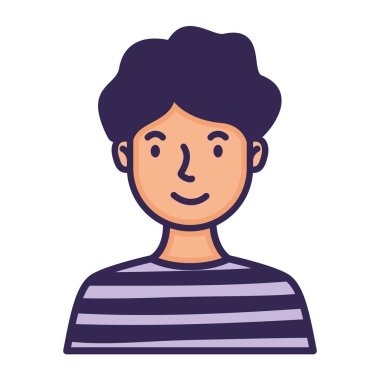 erkek yüz karakterinin tam biçimi