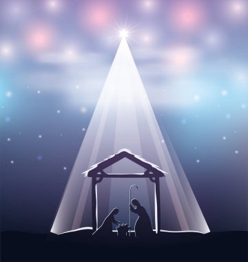 kararlı Manger karakterleri sevimli Kutsal Aile