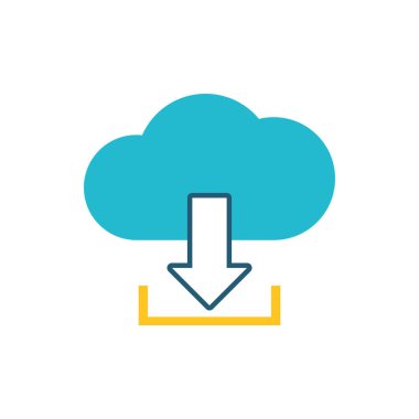 Bulut hesaplama sunucusu izole edilmiş simge