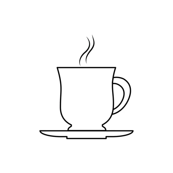 Inglaterra ícone utensílio xícara de chá —  Vetores de Stock