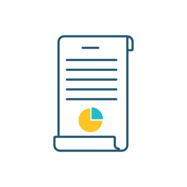 kağıt belge dosyası izole edilmiş simge