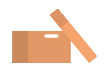 İzole edilmiş kutu simgesi vektör tasarımı