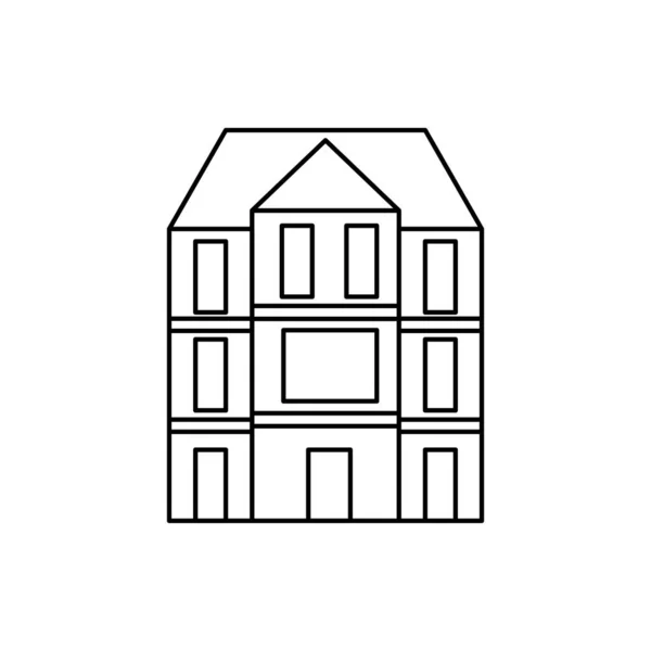 London manson stijl geïsoleerd pictogram — Stockvector