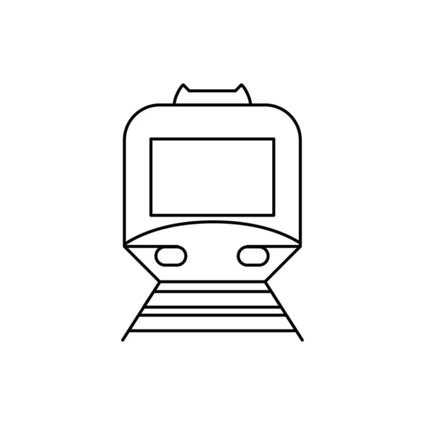 Metró szállító jármű elszigetelt ikon — Stock Vector