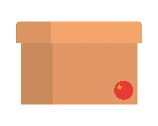 Ізольована китайська коробка Векторний дизайн — стоковий вектор