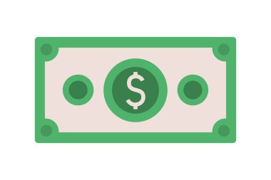 İzole Bill simgesi vektör tasarımı