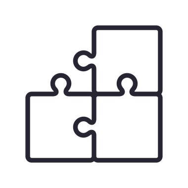 İzole edilmiş bulmaca oyunu vektör tasarımı