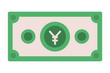 İzole edilmiş Çin yuan tasarımı