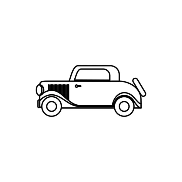 Inglaterra clássico carro isolado ícone —  Vetores de Stock