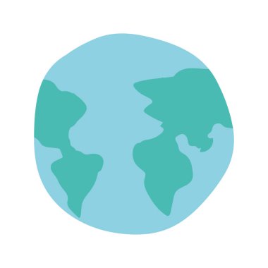 İzole gezegen küre vektör tasarımı