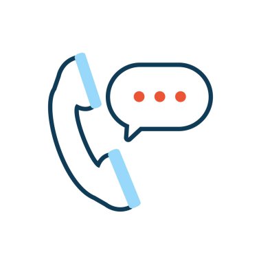 Konuşma baloncuğu mesajı olan telefon