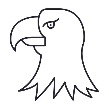 İzole edilmiş kartal vektör tasarımı