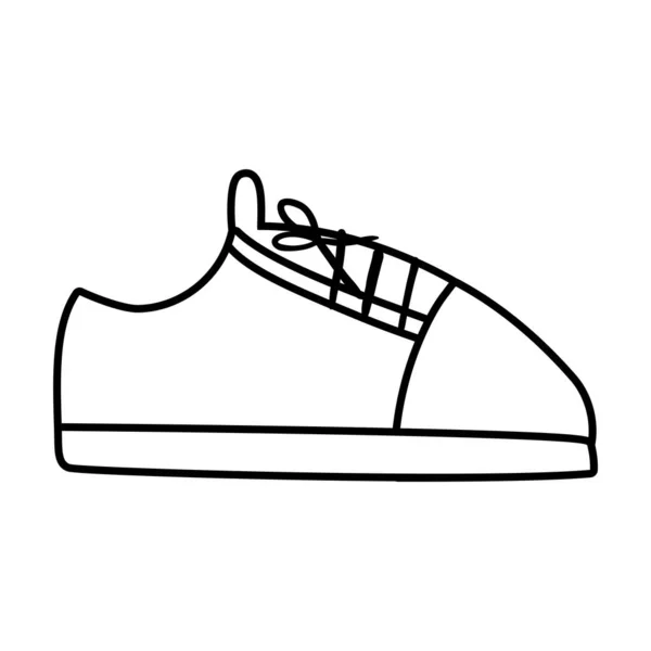 Isolé mâle icône de chaussure conception vectorielle — Image vectorielle