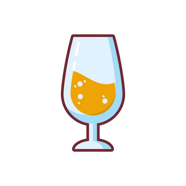 Isolated alcohol cup icon vector design — Stock Vector