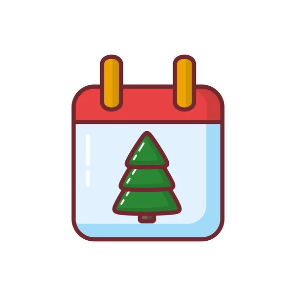 God jul tall kalender vektor design — Stock vektor