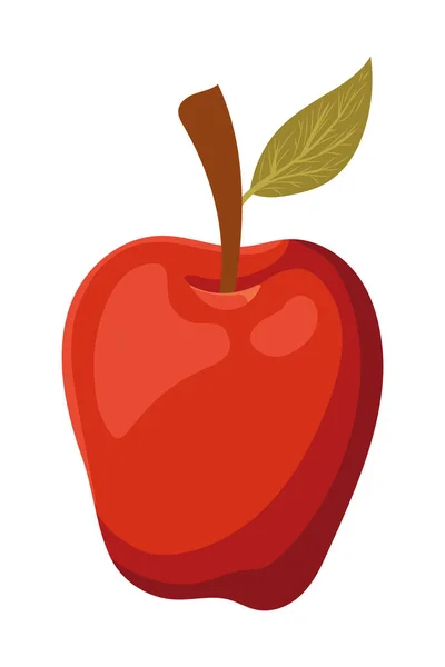 Ontwerp van een geïsoleerde vector appelfruit — Stockvector