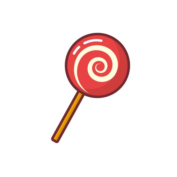 Aislado dulce caramelo icono de diseño vectorial — Archivo Imágenes Vectoriales