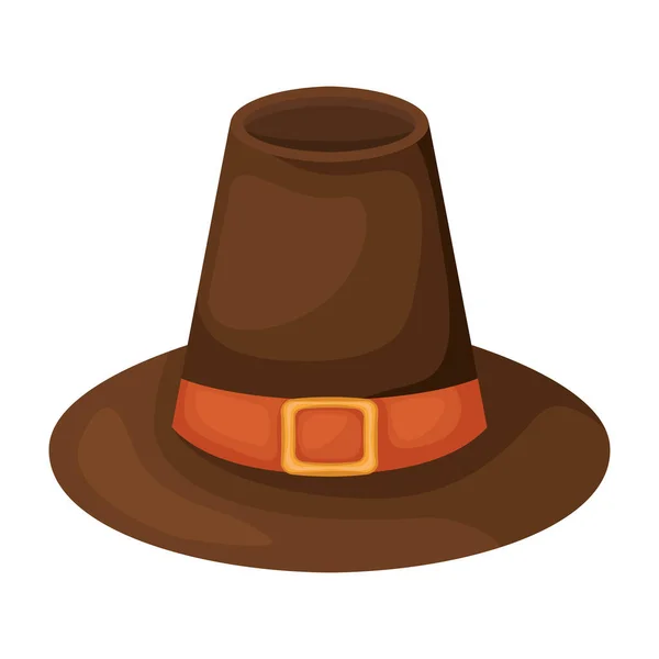 Joyeux Thanksgiving chapeau vecteur design — Image vectorielle