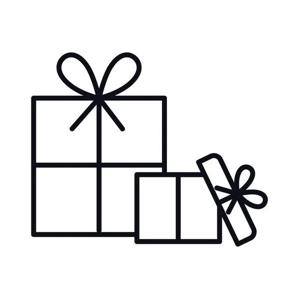 Icono de regalo aislado diseño vectorial — Vector de stock