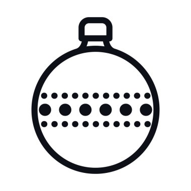 Mutlu noel küresi vektör tasarımı