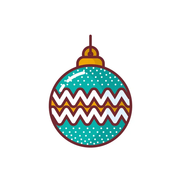 Feliz Natal esfera vetor design — Vetor de Stock
