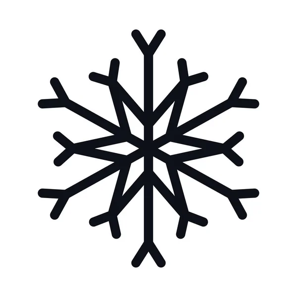 Frohe Weihnachten Schneeflocken Vektor-Design — Stockvektor