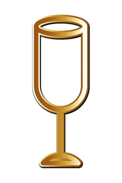 Isolierte Alkohol Tasse Symbol Vektor-Design — Stockvektor
