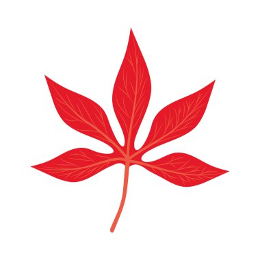 İzole edilmiş sonbahar yaprağı vektör tasarımı