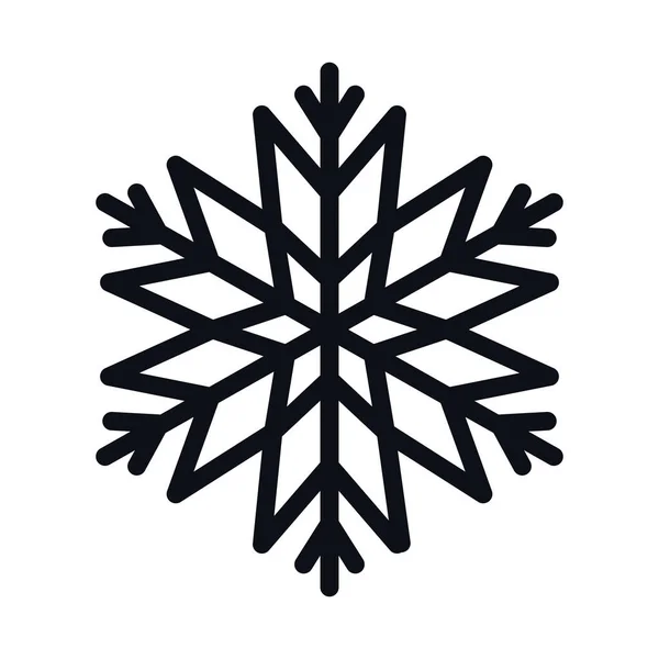 Frohe Weihnachten Schneeflocken Vektor-Design — Stockvektor