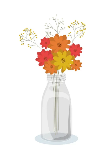 花瓶の中の花 — ストックベクタ