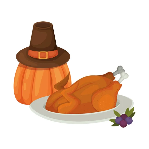 Happy Thanksgiving Day vektor design — Stock vektor