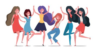 İzole edilmiş avatar kadın vektör tasarımı