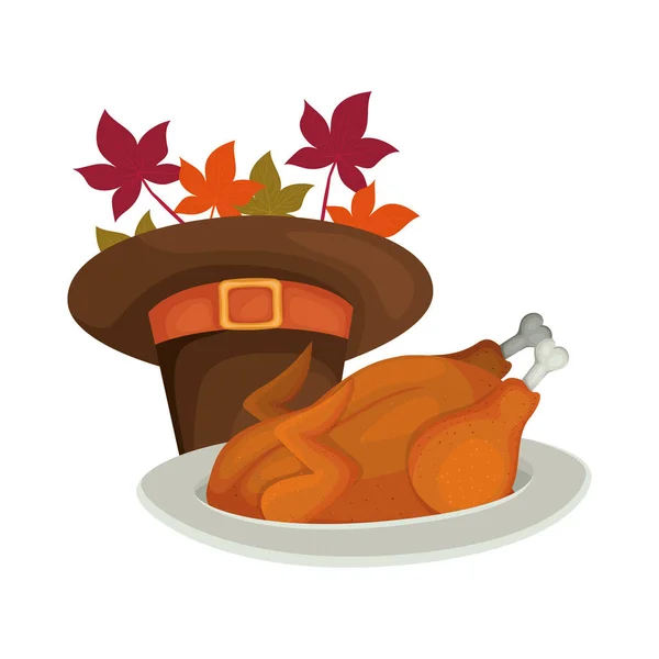 Happy Thanksgiving Day vektor design — Stock vektor