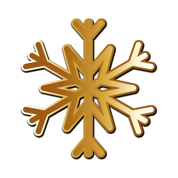 メリークリスマス雪の結晶ベクトルデザイン — ストックベクタ