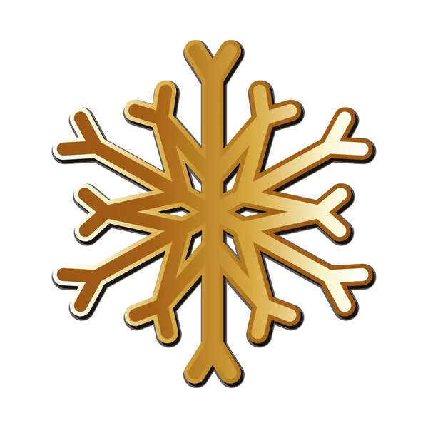 Весёлого рождественского вектора снежинки — стоковый вектор