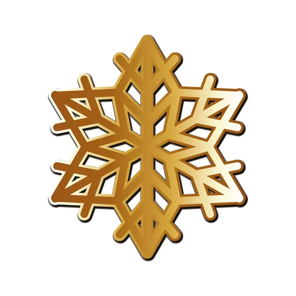 Весела різдвяна сніжинка Векторний дизайн — стоковий вектор