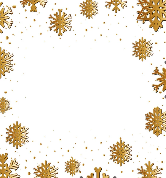 Весёлого рождественского векторного дизайна снежинки — стоковый вектор