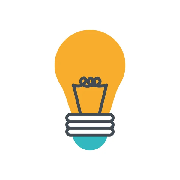 Bulb light electric isolated icon — Stock Vector