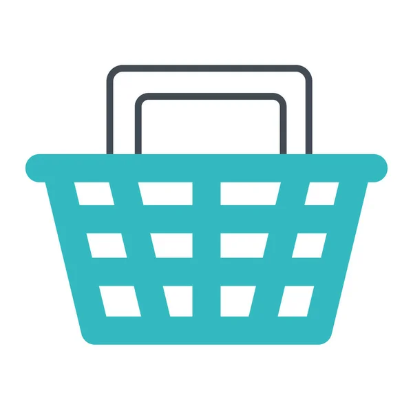 Shopping basket commerce isolated icon — Stock Vector