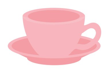İzole çay fincanı vektör tasarımı
