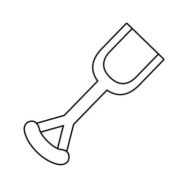 İzole edilmiş kürek oyuncak vektör tasarımı