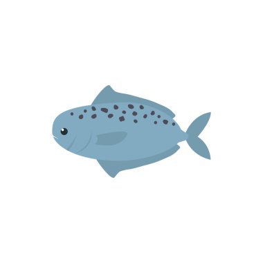 İzole edilmiş deniz balığı vektör tasarımı